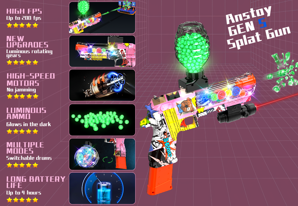 Anstoy Gen 5 Splat Gun:Leading the new toy trend